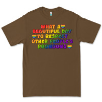 Cacao What a beautiful day to respect other people's Premium Tee - CowGirlArtShop