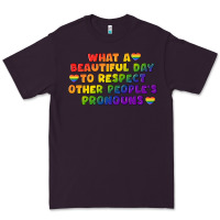 Plum What a beautiful day to respect other people's Premium Tee - CowGirlArtShop
