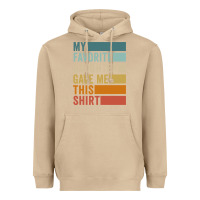 Mushroom my favorite daughter gave me this shirt father's day pullover hoodie Heavyweight Hoodie - linhVisuals