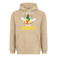 Mushroom it’s ok to be different autism dinosaur Heavyweight Hoodie - linhVisuals