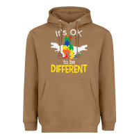 Toasted Coconut it’s ok to be different autism dinosaur Heavyweight Hoodie - linhVisuals
