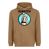 Toasted Coconut sumbitch Heavyweight Hoodie - linhVisuals