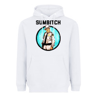 White sumbitch Heavyweight Hoodie - linhVisuals