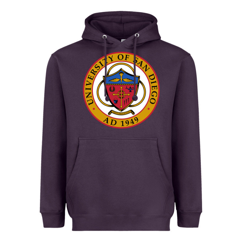 University Of San Diego Heavyweight Hoodie by linhVisuals | Teevron