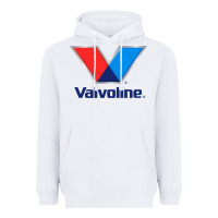 White Valvoline Heavyweight Hoodie - linhVisuals