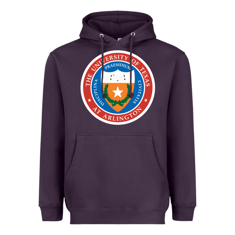 University Of Texas At Arlington Seal Heavyweight Hoodie by linhVisuals | Teevron