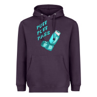 Plum puff puff pass inhaler Heavyweight Hoodie - linhVisuals