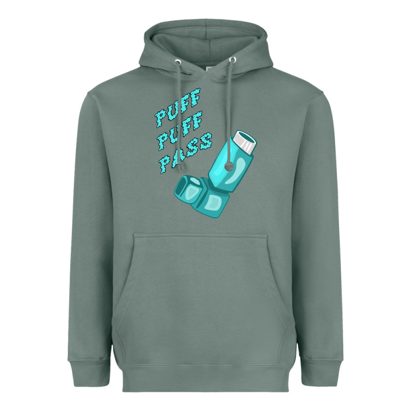 Puff Puff Pass Inhaler Heavyweight Hoodie by linhVisuals | Teevron