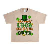 French Oak who needs luck when youre this cute st patricks Urban Heavy Tee - FaDigitalArtStudio