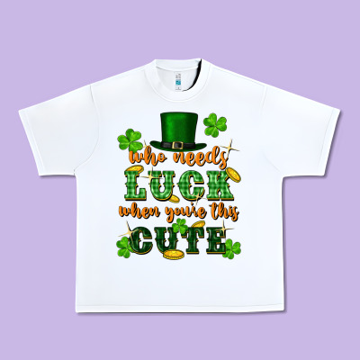 Who Needs Luck When Youre This Cute St Patricks Urban Heavy Tee Designed By Fadigitalartstudio