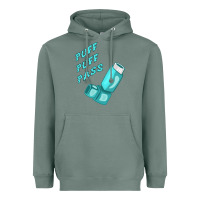Sage puff puff pass inhaler Heavyweight Hoodie - linhVisuals