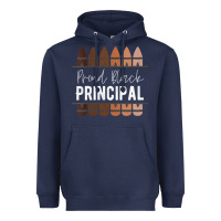 Navy womens proud black principal, black history month school principal v n Heavyweight Hoodie - linhVisuals