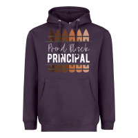 Plum womens proud black principal, black history month school principal v n Heavyweight Hoodie - linhVisuals