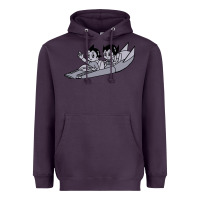 Plum newastro boy and uran Heavyweight Hoodie - linhVisuals