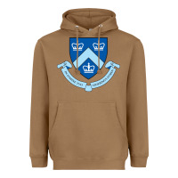 Toasted Coconut columbia university shield Heavyweight Hoodie - linhVisuals