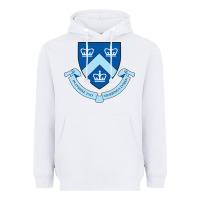 White columbia university shield Heavyweight Hoodie - linhVisuals