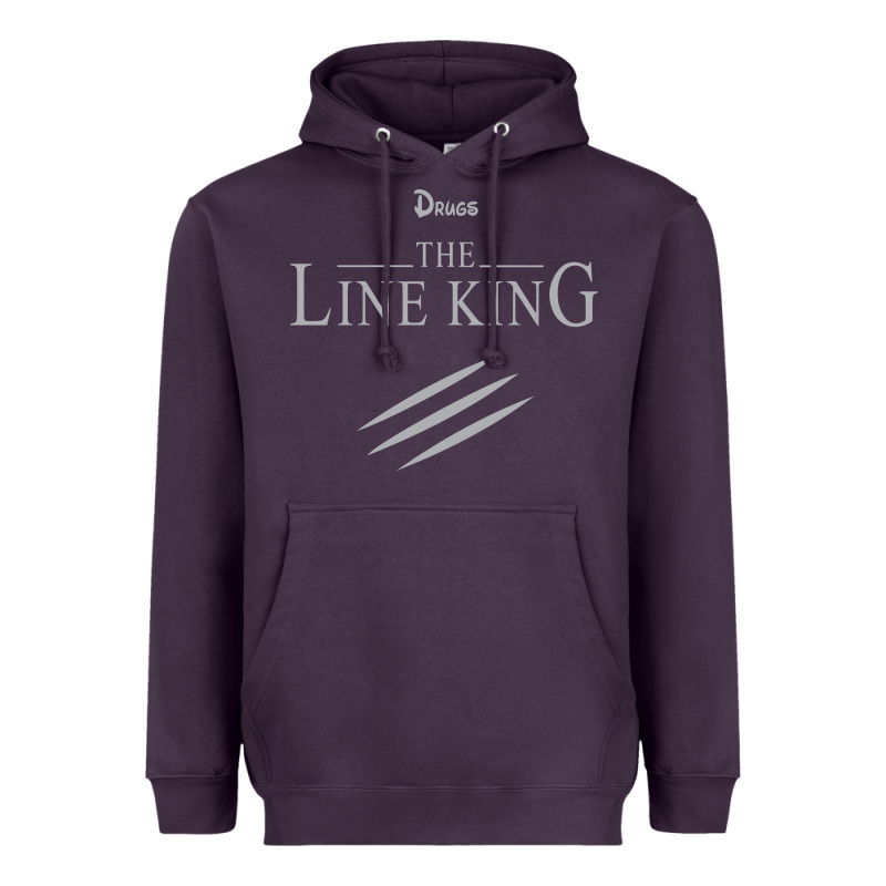 Funny Drugs The Line King Design Heavyweight Hoodie by linhVisuals | Teevron