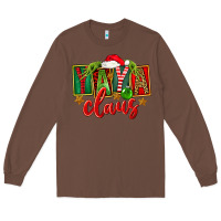 Chestnut Christmas Yaya Claus Long Sleeve Tee - FaDigitalArtStudio