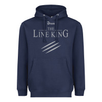 Navy funny drugs the line king design Heavyweight Hoodie - linhVisuals