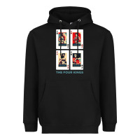 Black the four kings of boxing Heavyweight Hoodie - linhVisuals