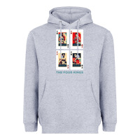 Heather Grey the four kings of boxing Heavyweight Hoodie - linhVisuals