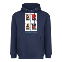 Navy the four kings of boxing Heavyweight Hoodie - linhVisuals