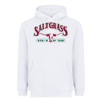 White Saltgrass Steakhouse Heavyweight Hoodie - linhVisuals