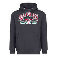 Smoke Saltgrass Steakhouse Heavyweight Hoodie - linhVisuals