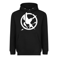 Black The Hunger Games Trilogy Heavyweight Hoodie - linhVisuals