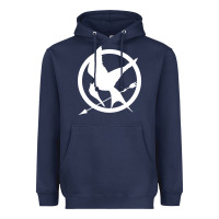Navy The Hunger Games Trilogy Heavyweight Hoodie - linhVisuals