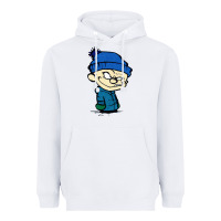 White calvin Heavyweight Hoodie - linhVisuals