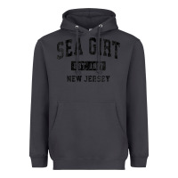 Smoke womens sea girt new jersey nj vintage sports design black design v nec Heavyweight Hoodie - linhVisuals