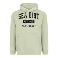 Matcha womens sea girt new jersey nj vintage sports design black design v nec Heavyweight Hoodie - linhVisuals