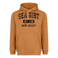Meerkat womens sea girt new jersey nj vintage sports design black design v nec Heavyweight Hoodie - linhVisuals