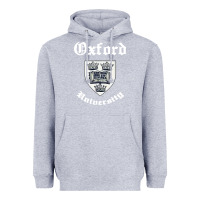 Heather Grey vintage oxford university 80s 90s Heavyweight Hoodie - linhVisuals