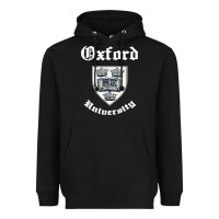 Black vintage oxford university 80s 90s Heavyweight Hoodie - linhVisuals