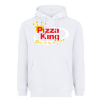 White pizza king cowboy Heavyweight Hoodie - linhVisuals