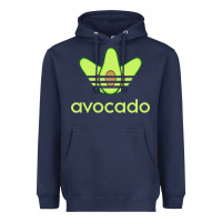 Navy newavocado originals three stripes Heavyweight Hoodie - linhVisuals
