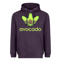 Plum newavocado originals three stripes Heavyweight Hoodie - linhVisuals