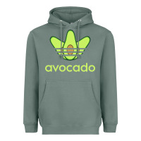 Sage newavocado originals three stripes Heavyweight Hoodie - linhVisuals
