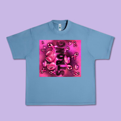Strong Breast Cancer Urban Heavy Tee Designed By Ranaportraitstore