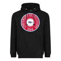 Black university of mississippi seal Heavyweight Hoodie - linhVisuals