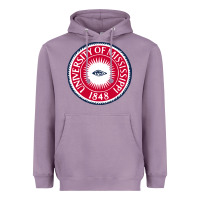 Lavender university of mississippi seal Heavyweight Hoodie - linhVisuals