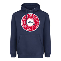 Navy university of mississippi seal Heavyweight Hoodie - linhVisuals