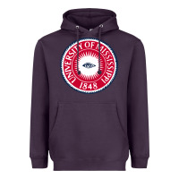 Plum university of mississippi seal Heavyweight Hoodie - linhVisuals