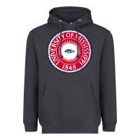 Smoke university of mississippi seal Heavyweight Hoodie - linhVisuals