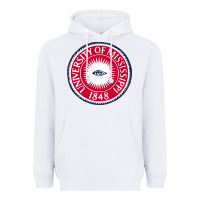 White university of mississippi seal Heavyweight Hoodie - linhVisuals