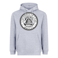 Heather Grey university of utah seal Heavyweight Hoodie - linhVisuals