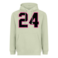 Matcha number 24 sports jersey athlete fan pink black lucky number t shirt Heavyweight Hoodie - linhVisuals
