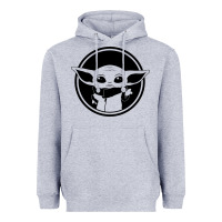 Heather Grey newbaby yoda 01 Heavyweight Hoodie - linhVisuals